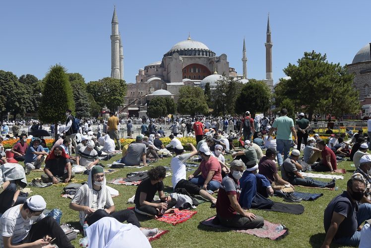 Istanbul’s Hagia Sophia opens as a mosque for Muslim prayers
